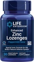 Life Extension Enhanced Zinc Lozenges, zinc Acetate, Optimal Immune Support, Strong Immune Response, Ionic zinc, Non-GMO, Gluten-Free, Vegetarian, 30 lozenges