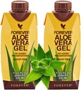 Forever Living Aloe Vera Gel® Minis (330mL/11.15oz Each) 99.7% Pure Inner Leaf Aloe Vera Gel, No Added Preservatives. Gluten-Free (Pack of 2)