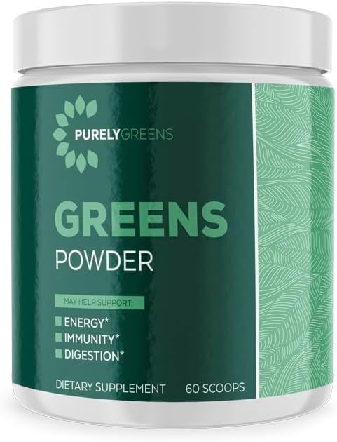Superfood Powder with Spinach, Kale & Beet Root Powder, Daily Super Greens Powder Supports Digestive, Gut Health, Energy, Immunity, Smoothie Mix with Veggie & Fruit Powder, 60 Servings