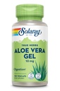 SOLARAY Aloe Vera Gel Συμπυκνωμένο 200X - Ισοδύναμο με 2000mg Fresh Gel, κάψουλες Aloe Vera με Ginger, μέντα και μαϊντανό, βοτανική υποστήριξη ευεξίας, Vegan, μη ΓΤΟ, 60 ημερών εγγύηση, 100 υπηρεσίες