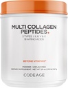 Codeage Multi Collage Protein Peptides, Hydrolyzed Collagen for Women & Men, Collagen Συμπληρώματα, Grass Fed Broth, 2-Month Supply, Unflavored, Type 1, 2, 3, 5 & 10, Non-GMO - 20 OZ