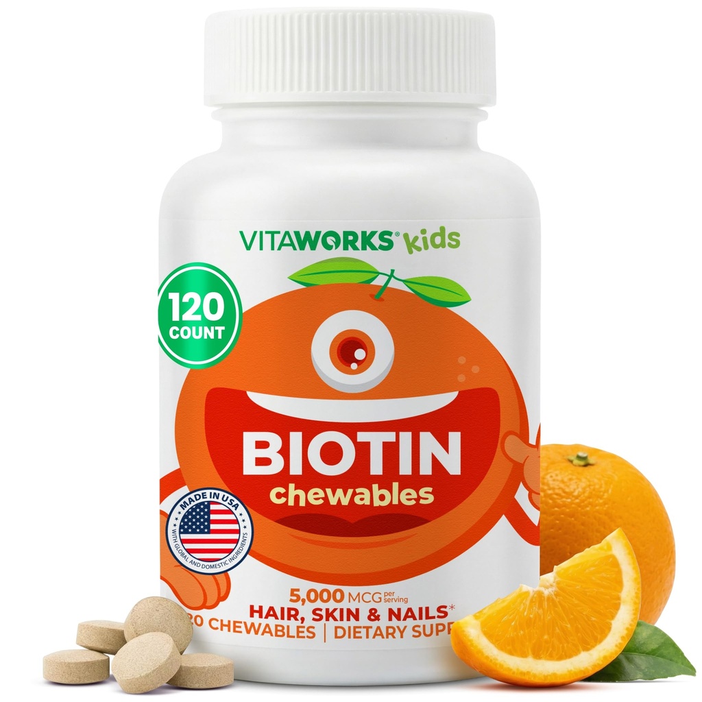 Παιδιά Biotin 5000mcg Μασώμενα δισκία 
