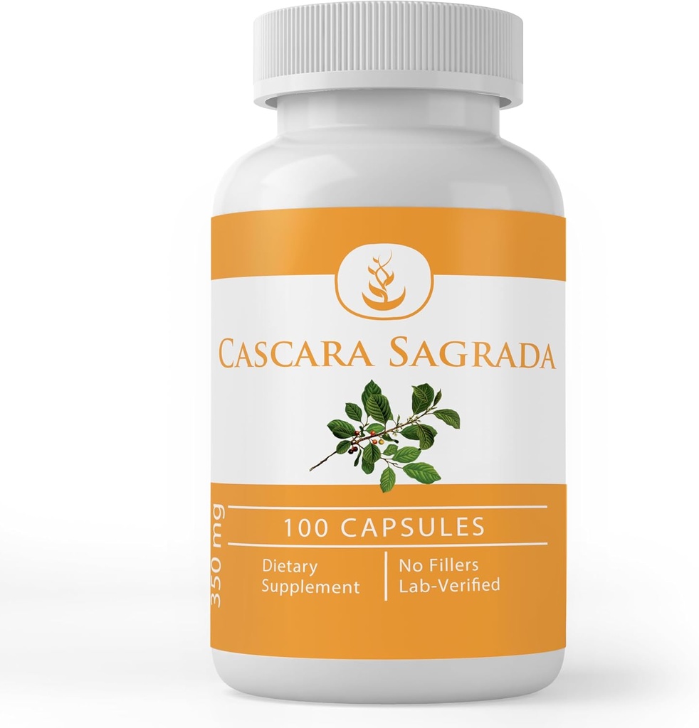 Καθαρά πρωτότυπα συστατικά εκχύλισμα Cascara Sagrada (100 κάψουλες) Πάντα καθαρό, χωρίς πληρώματα