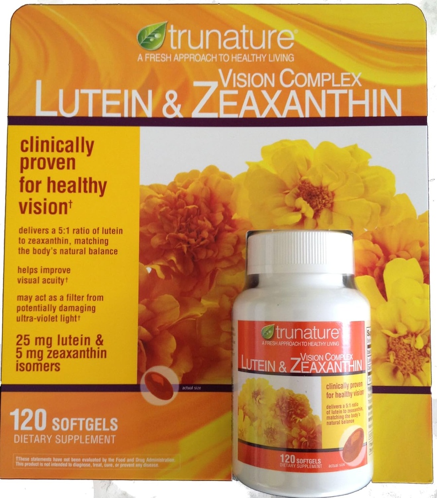 Trunature Lutein και Zeaxanthin Softgels, 120 κόμης