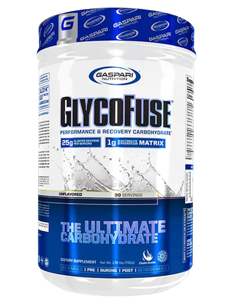 Gaspari Nutrition Glycofuse: Απόδοση και ανάκτηση υδατανθράκων, 25g Σμήνος Dextrin και 1g Ηλεκτρολύτη και Hydration Matrix (30 υπηρεσίες, χωρίς γεύση)