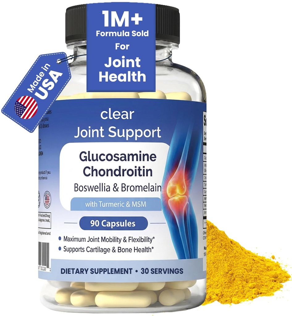 Γλυκοσαμίνη Χονδροϊτίνη MSM με Turmeric & Boswellia 90 Κάψουλες 