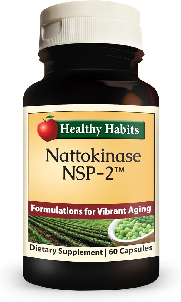 Υγιεινές Συνήθειες Nattokinase NSP2 Συμπλήρωμα Καρδιαγγειακής Υγείας Υψηλής Ικανότητας 60 Αριθμός