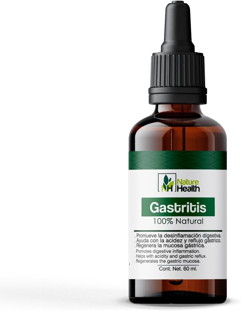 Γενόσημο Gotas Gastritis Apoyo pedivo para la acidez estromacal, reflujo Acido e indigestión (2.0 fl oz) (1)