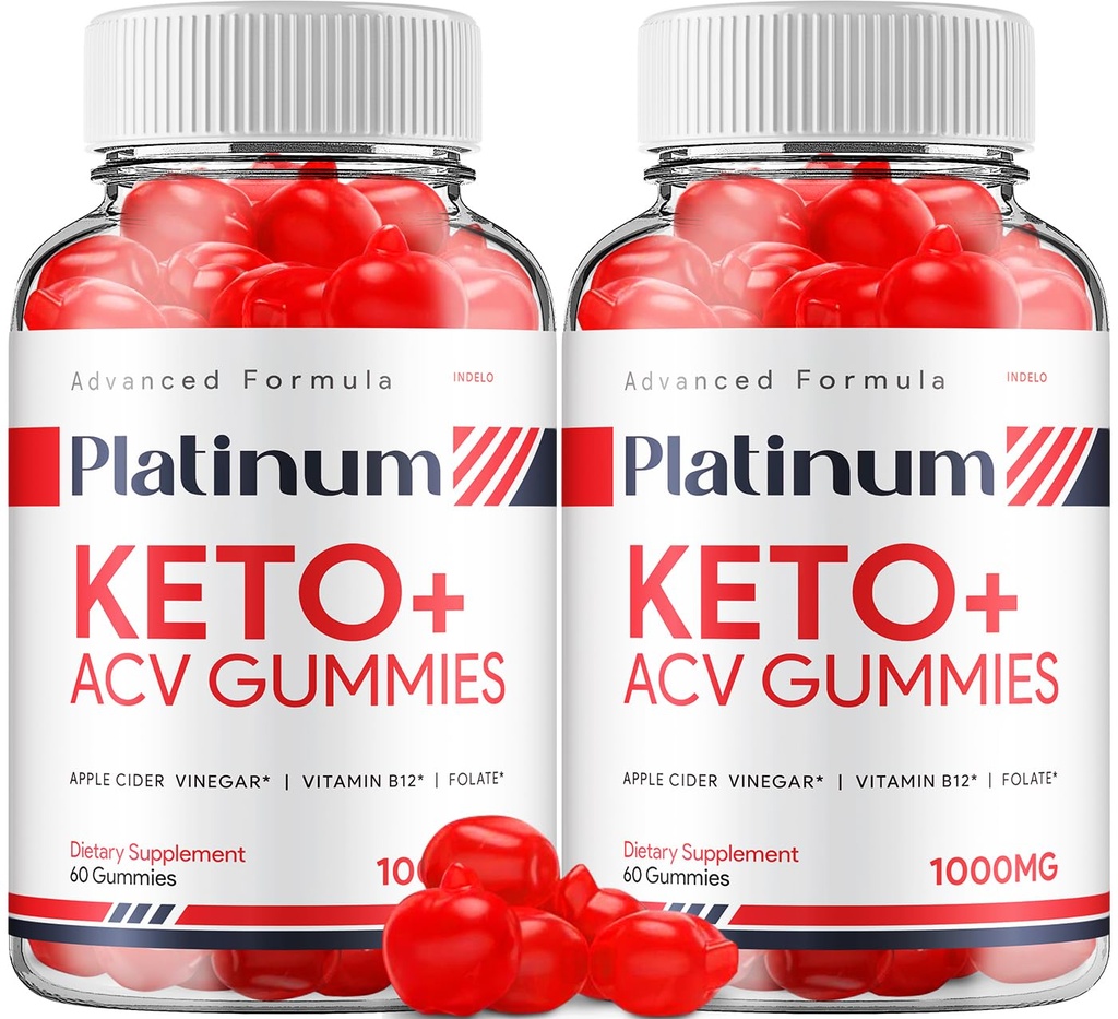 (2 Pack) Platinum Keto ACV Gummies - Advanced Formula Platinum Keto Plus ACV Gummies Apple Cider Vinegar Platinum ACV Gummies Συμπλήρωμα διατροφής Κριτικές Άνδρες Γυναίκες (120 Gummies)