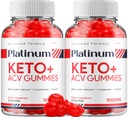 (2 Pack) Platinum Keto ACV Gummies - Advanced Formula Platinum Keto Plus ACV Gummies Apple Cider Vinegar Platinum ACV Gummies Συμπλήρωμα διατροφής Κριτικές Άνδρες Γυναίκες (120 Gummies)