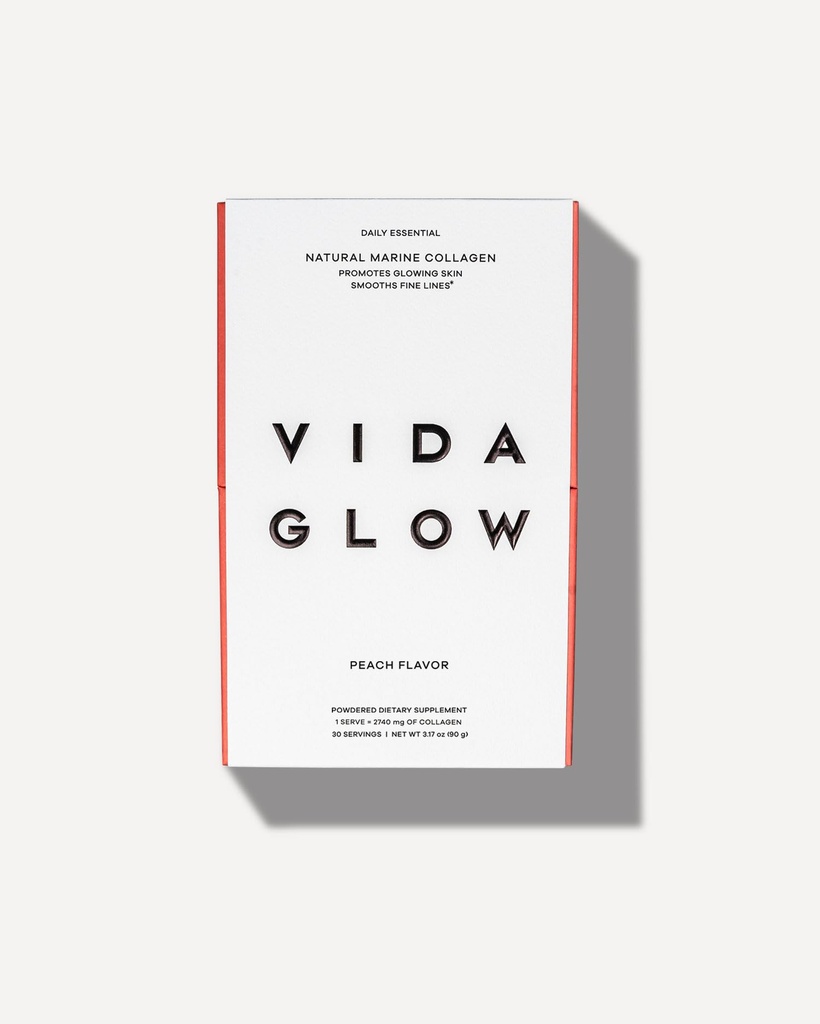 Vida Glow Marine Collagen Powder - Αντιγήρανση συμπλήρωμα με Collagen Peptides, προάγει λαμπερό δέρμα, ισχυρά νύχια, υγιή μαλλιά 