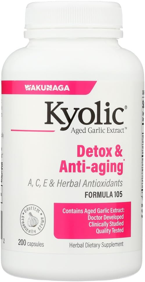 Κιολικό σκόρδο Φόρμουλα 105 Detox & Anti-Aging (200 κάψουλες)