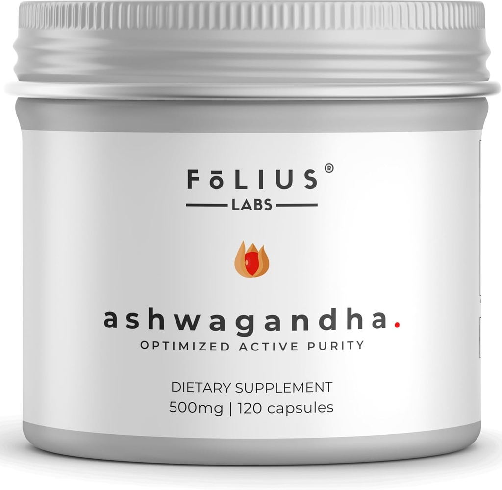 Ashwagandha 7,5% συμπλήρωμα υποστήριξης της ενέργειας βοτάνων 500mg - Υποστήριξη ανακούφισης από το στρες, φυσική υποστήριξη διάθεσης - πλήρες εκχύλισμα ρίζας Ashwagandha -120 κάψουλες