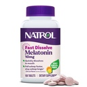 Natrol Fast Dissolve Melatonin 10 mg, Συμπληρώματα μελατονίνης για τον Ξεκούραστο Ύπνο, Υποστήριξη ύπνου για Ενήλικες, 100 Citrus-Flavored Tablets, Μέχρι 100 ημέρες προσφοράς