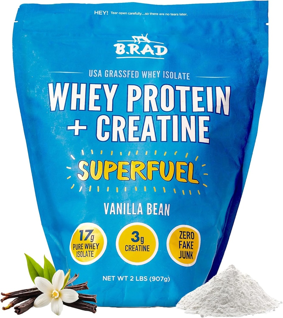 B.rad Superfuel - Grass Fed Whey Protein Isolate Ενισχύεται με Creatine 