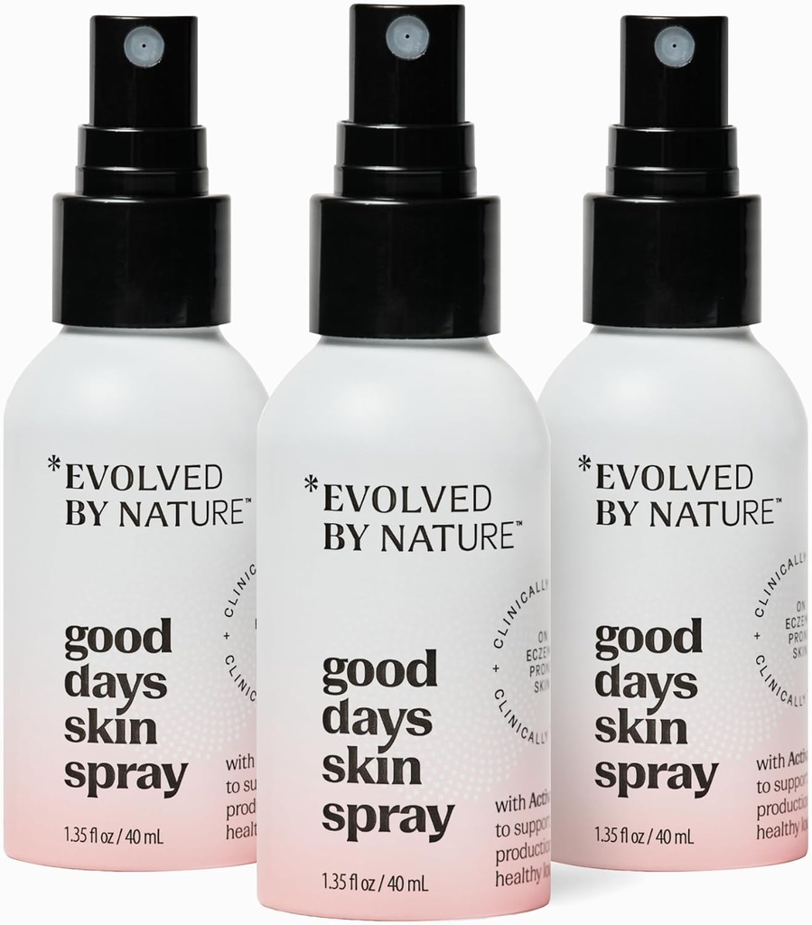 Περιλαμβάνεται από το Nature Body Spray & Face Mist για το δέρμα Eczema-prone, Good Days Skin Spray, 3 Pack, Clinically Proven Body & Facial Spray, Βοηθά στη μείωση της ερεθιστικής & ερυθρότητας του ξηρού & ευαίσθητου δέρματος