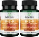 Swanson R-5-P (Riιβοφλαβίνη-5-Φωσφάτη) - Συμπλήρωμα Βιταμίνης B2 Προώθηση Ενέργειας, Μεταβολισμού & Οράσεως - Φυσικής Ευεξίας Φόρμουλα - (60 Κάψουλες) (2 Συσκευασία)