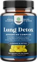 Lung Detox Mullein Leaf Capses - Purifying Mullein Lung Cleanse Complex with NAC Quercetin & Cordyceps Extracts - Φυλλάδιο Βότανο Αναπνευστικό συμπλήρωμα για ιγμορίτιδα & αναπνευστική υποστήριξη