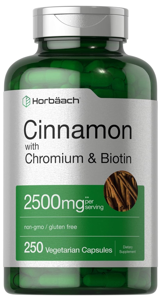 Horbäach Κανέλα με χρώμιο Picolinate 2500mg 