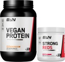 BARE PERFORMANCE NUTRITION BPN Vegan Peanut Butter Cookie Protein + Strong Reds Strawberry Bundle