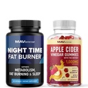 MAV NUTRITION Night Fat Burner Κάψουλες και Apple Cinegar Gummies 