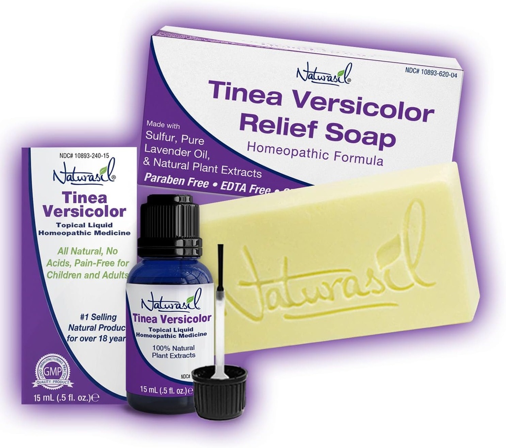 Tinea Versicolor Full Body Value Pack - Στοχευμένη Liquid ανακούφιση (15mL) + 1 Anti-Itch Soap 