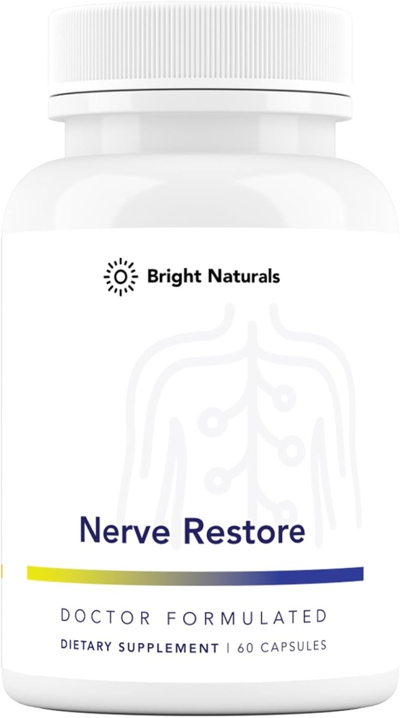 Nerve Restore - Nerve Support Supplement - Περιλαμβάνει Pea, White Willow, και B-Vitamin Nerve Support Complex για Advanced Nerve Health Support - Κατασκευασμένο στις ΗΠΑ, 60 κάψουλες