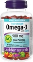 Webber Naturals Τριπλή Δύναμη Ωμέγα-3 με CoQ10 εντερική επικάλυψη 900 mg Ωμέγα-3 (EPA • DHA) / 100 mg CoQ10, 80caps
