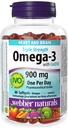 Webber Naturals Triple Strength Omega-3 with CoQ10 enteric coated 900 mg Omega-3 (EPA • DHA)/ 100 mg CoQ10, 80caps