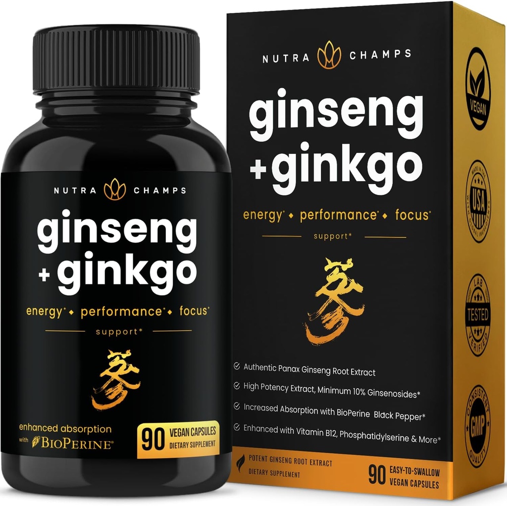 NutraChamps Korean Red Panax Ginseng Κάψουλες 