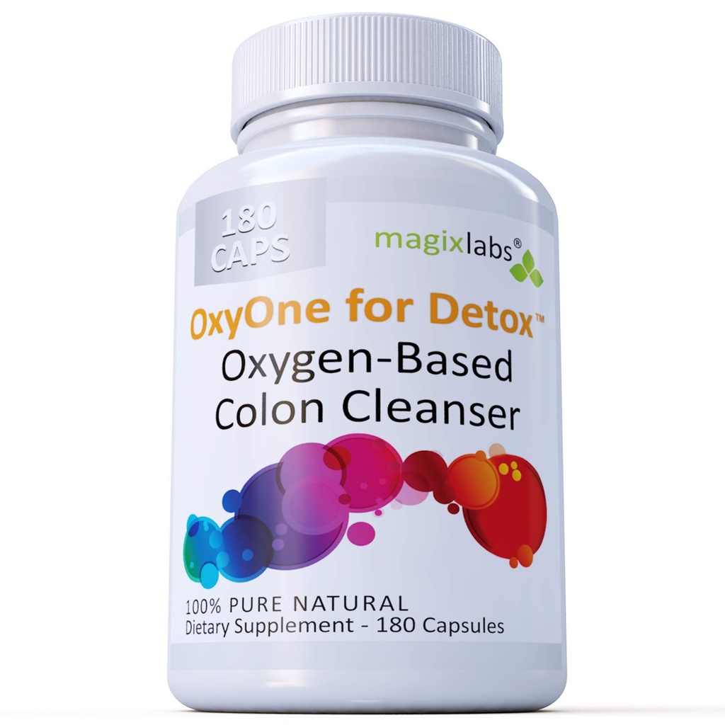 OxyOne για το Detox – Ισχυρό όλα φυσικό οξυγόνο-βασισμένο Colon Cleanser (Oxy Magnesium Powder) για το Cleanse + Detox - 180 καπάκια