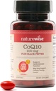 NatureWise CoQ10 100mg + Black Pepper Softgels - Συνένζυμο υψηλής απορρόφησης Q10 + Μαύρο Πιπέρι - Αντιοξειδωτικό για την Υγεία της Καρδιάς + Κυτταρική Ενέργεια - Vegan, Μη-GMO, Χωρίς Γλουτένη - 90 Count[90-Day Supply]