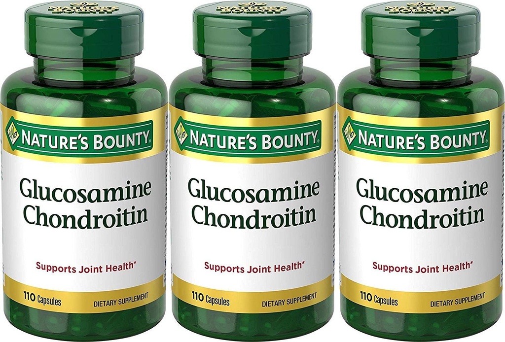 Nature's Bounty Glucosamine Chondroitin Complex, 110 Count (Pack of 3)