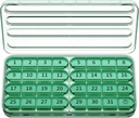 Zoksi Monthly Pill Organizer 1 Χρόνος την ημέρα, 30 Day Pill Box Organizer Μία φορά την ημέρα, ένας μήνας μεγάλη θήκη χάπι για το ταξίδι, 31 ημέρες καθημερινή Medcine Container για βιταμίνες, συμπλήρωμα & φαρμακευτική αγωγή (Olive)
