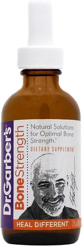 Dr. Garber's Natural Solutions Bone Strength Oral Drops-Gemmotherapy Liquid Supplement | Improve Bone Strength & Density, Restore & Maintain Bone Health & Better Absorption of Calcium & Vitamin D-60ml