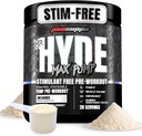 PROSUPPS κ. Hyde Max Αντλία πριν από την προπόνηση σκόνη - Stim-free Preworkout Υποστηρίζει τη ροή του αίματος, τον όγκο των μυών & την αντοχή - Caffeine-free Nitric Oxide Γυμναστήριο & Fitness Συμπληρώματα (Unflaved, 20 Services)