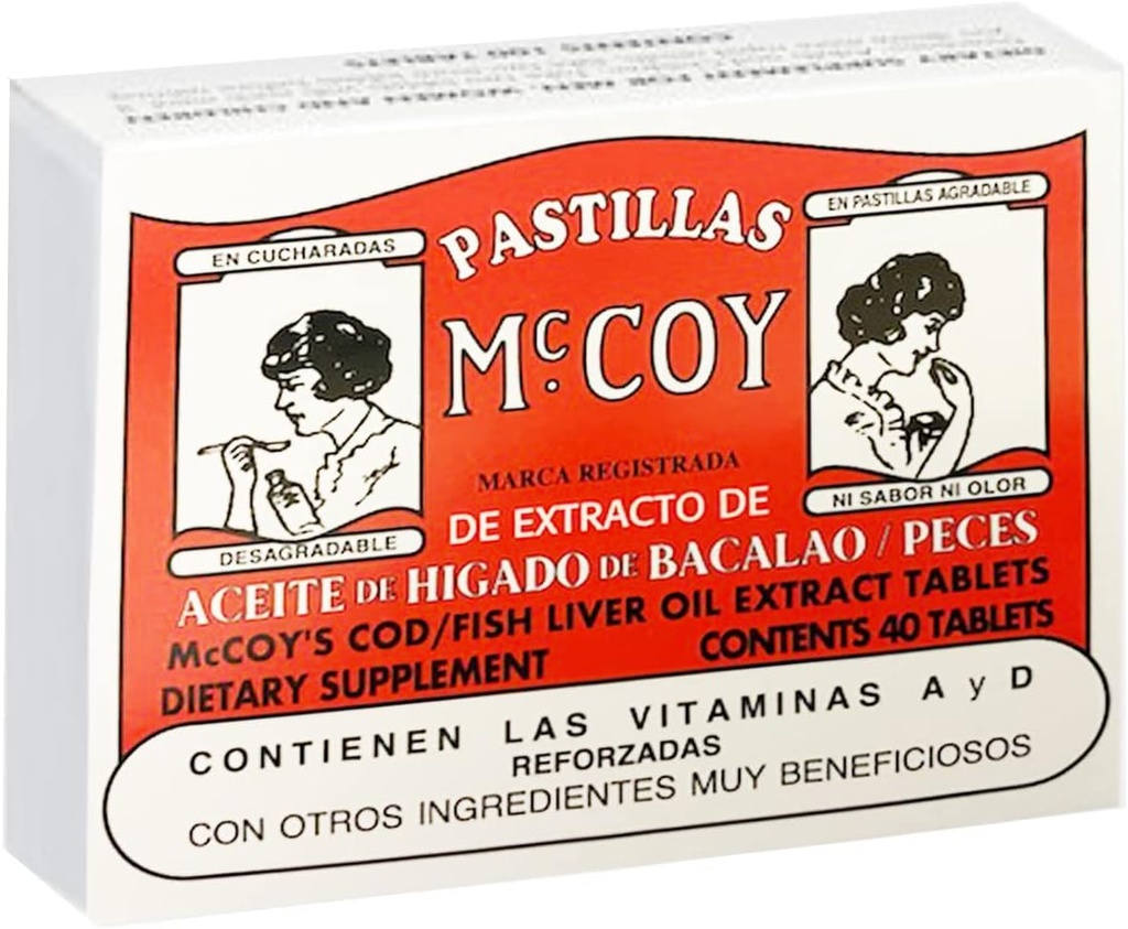 Mccoy Cod/Fish Liver Oil Extract Tablets 40