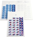 Μηνιαία Pill Organizer Ψυχρή Σφραγίδα Φάρμακα Κάρτες blister – DIY Pharmacy Pill Συσκευασία για Φάρμακα, Disposable, Εύκολο στη Χρήση, Απλά Συμπληρώστε και Σφραγίστε (31 Day-6 Πακέτα)