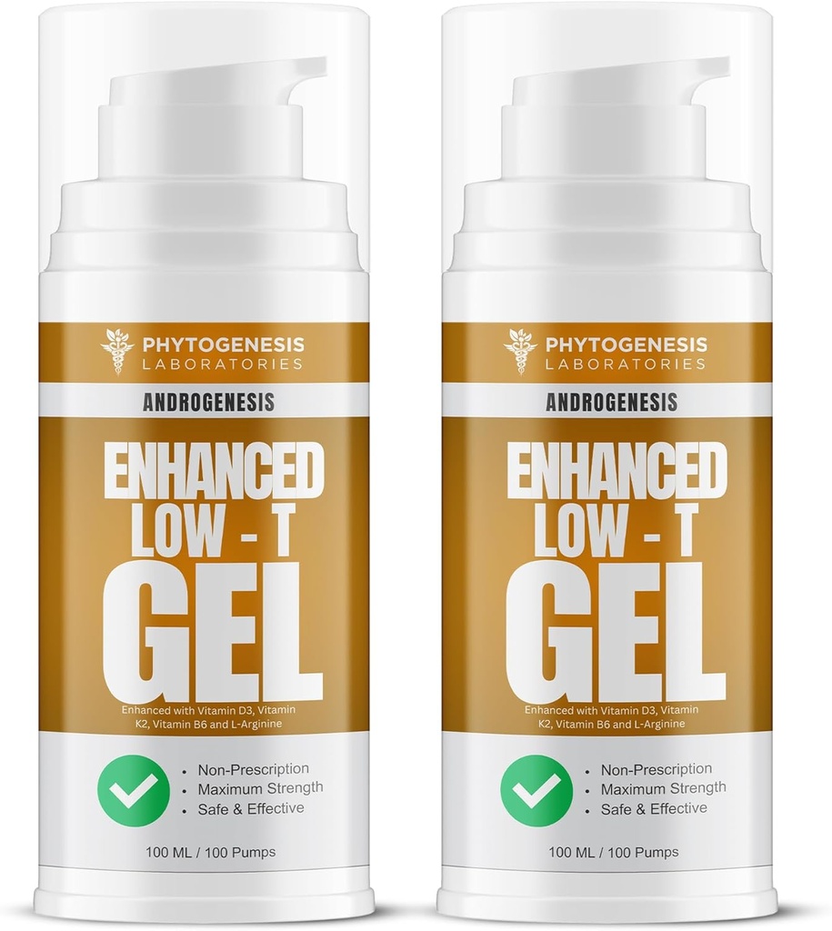 Ενισχυμένη Φόρμουλα – Χαμηλή T Υποστήριξη Gel – T Booster για τους άνδρες – Ανάκτηση μυών, Ενεργειακό Booster, Υγιεινή γήρανση – Τώρα με Βιταμίνες D3, K2, B6 και L-αργινίνη