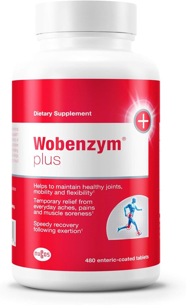 Douglas Laboratories Wobenzym Plus - Κοινή Υποστήριξη & Ανάκτηση Μυός*y - Με Bromelain, Rutin & Trypsin - Πρωτολυτικά Ένζυμα - Εντερικά Καλυμμένα Δισκία - 480 Δισκία