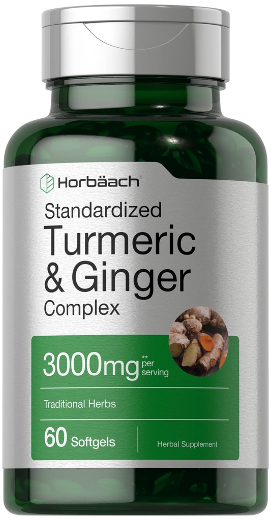Horbäach Turmeric and Ginger Συμπλήρωμα 3000 mg 