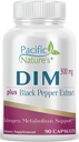 Pacific Nature's DIM 300mg με Μαύρο Πιπέρι (90 κάψουλες) Diindolylmethane Supplement for Hormone Balance and Support for Both Men & Women - Χωρίς γλουτένη, Μη ΓΤΟ