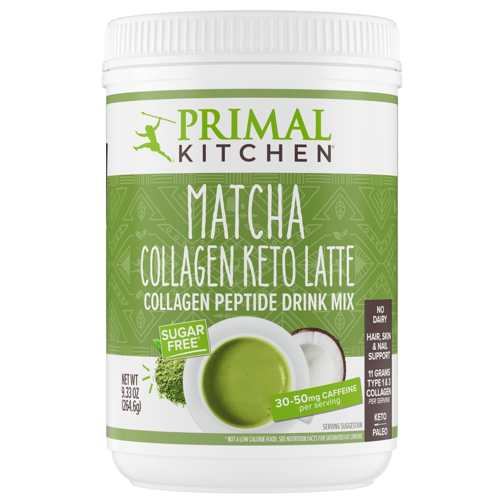 Πρωτότυπη κουζίνα Matcha Collagen Keto Latte σκόνη, χωρίς ζάχαρη κολλαγόνο πεπτίδια, 9.33 ουγγιά
