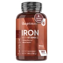 WeightWorld Iron Supplement 65mg - με Βιταμίνη C 125mg - 180 Vegan Tablets (6 Μήνες Προσφορά) - Gentle Carbonyl Iron Supplement for Women & Men - Energy Booster & Blood Heath - Μη ΓΤΟ & Χωρίς Γλουτένη