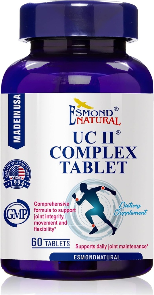 UC II Complex (Comprehensive Formula to Support Joint Integrity, Movement and Flexibility), GMP, Natural Product Assn Certified, Made in USA - 60 Tablets