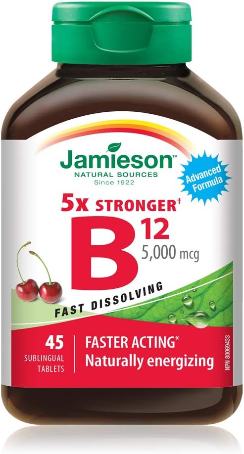 Jamieson Βιταμίνη B12 5.000 mcg, 45 καρτέλες