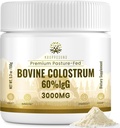 Kroppssund Bovine Colostrum Powder Supplement 3000 mg - Extra High 60% IgG Bovine Colostrum - Gut, Bone, Exercise, Immune - 50 Servings (1 Bottle)