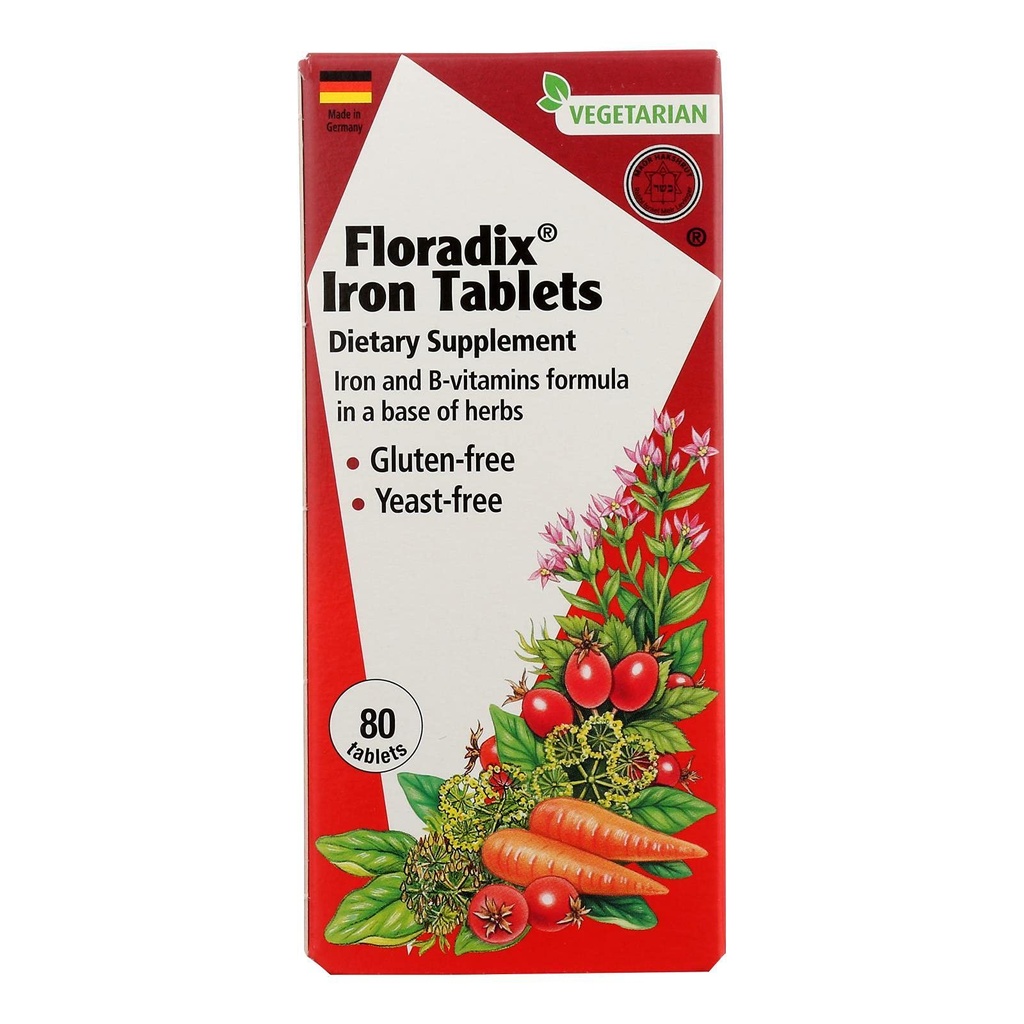 Floradix, Iron, 80 Count