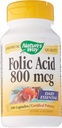 Τρόπος της φύσης φολικό οξύ - 800 mcg - 100 κάψουλες, 100 κόμης