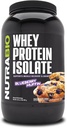 NutraBio 100% Whey Protein Isolate Protein Powder, 25g Protein with Complete Amino Acid Profile, Non-GMO, Soy & Glutten Free, Low Carb, Low Calorie Whey Protein Powder, Blueberry Muffin, 2 Lbs